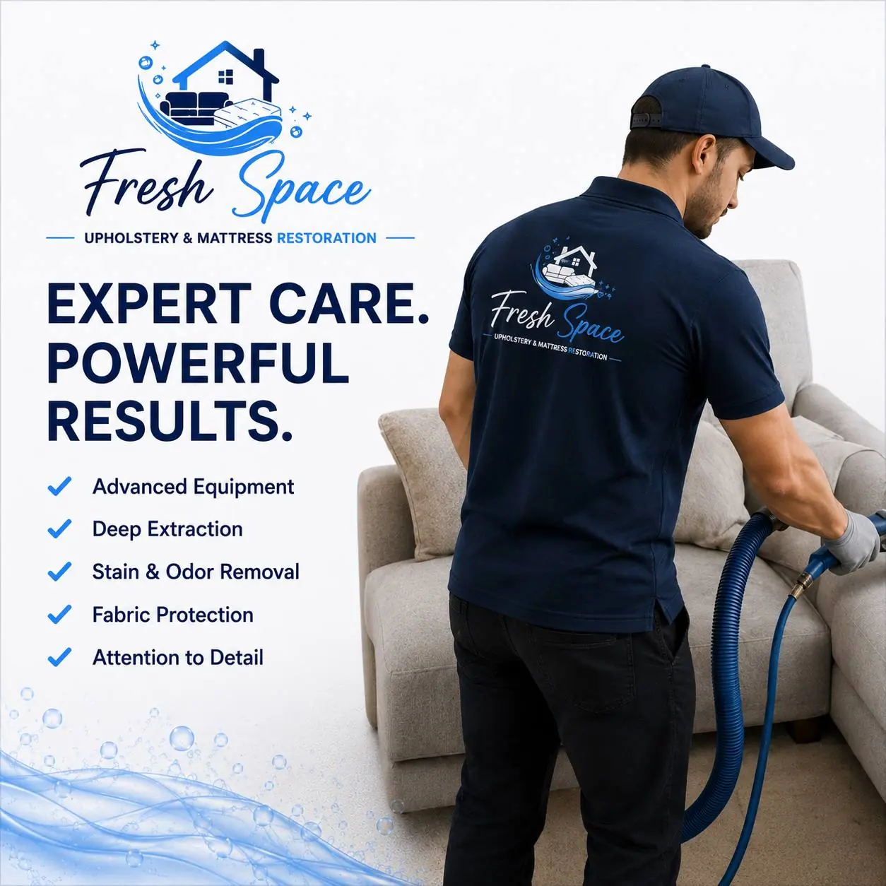 Fresh Space Restoration professional upholstery care equipment concept